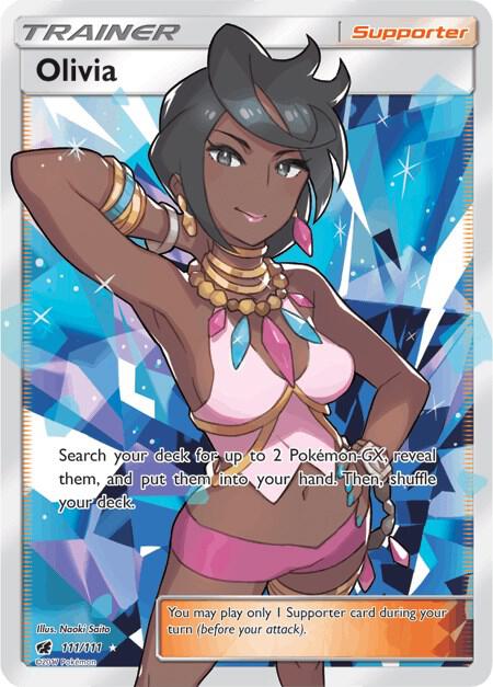 (#111/111) Olivia (Full Art) [SM - Crimson Invasion]