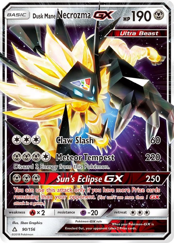 (#90/156) Dusk Mane Necrozma GX [SM - Ultra Prism]