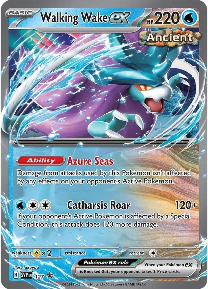 (#127) Walking Wake ex - Holo [Scarlet & Violet Promo]