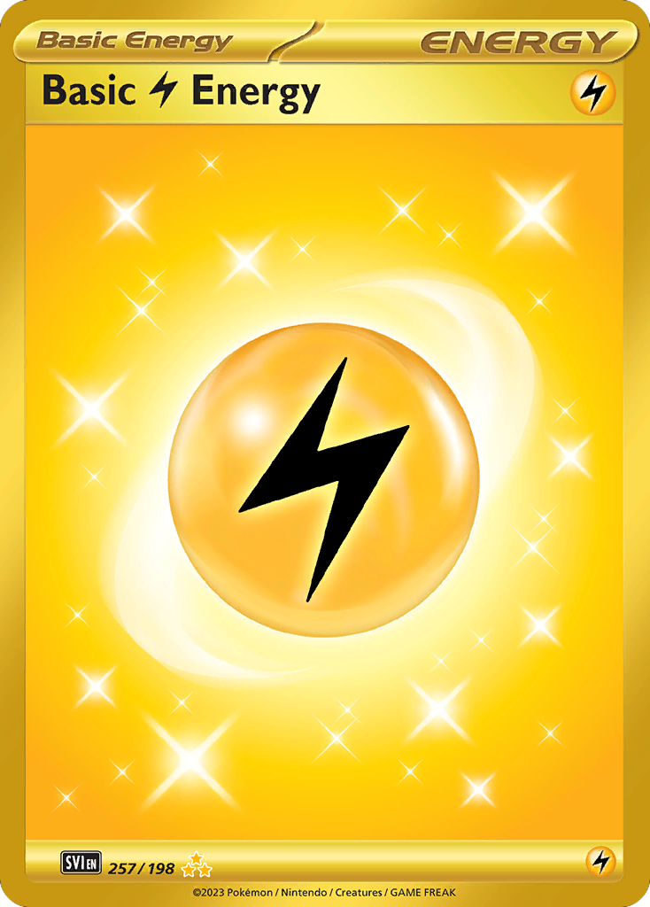 (#257/198) Basic Lightning Energy - Holo [Scarlet & Violet]