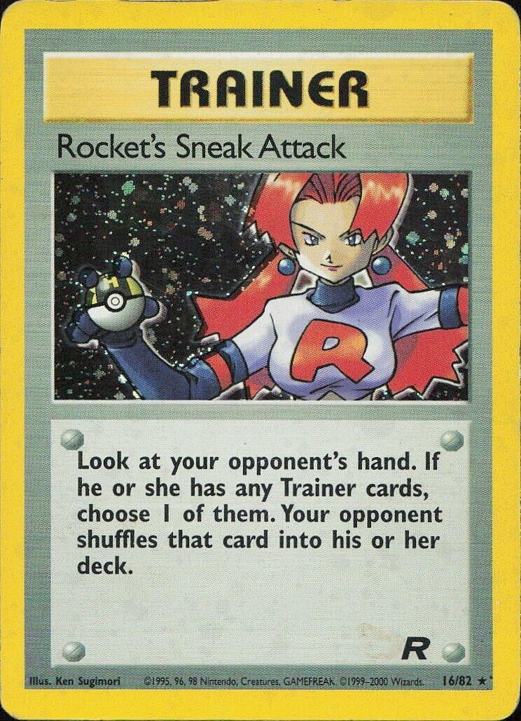 (#16/82) Rocket's Sneak Attack - Unlimited Holo [Team Rocket]