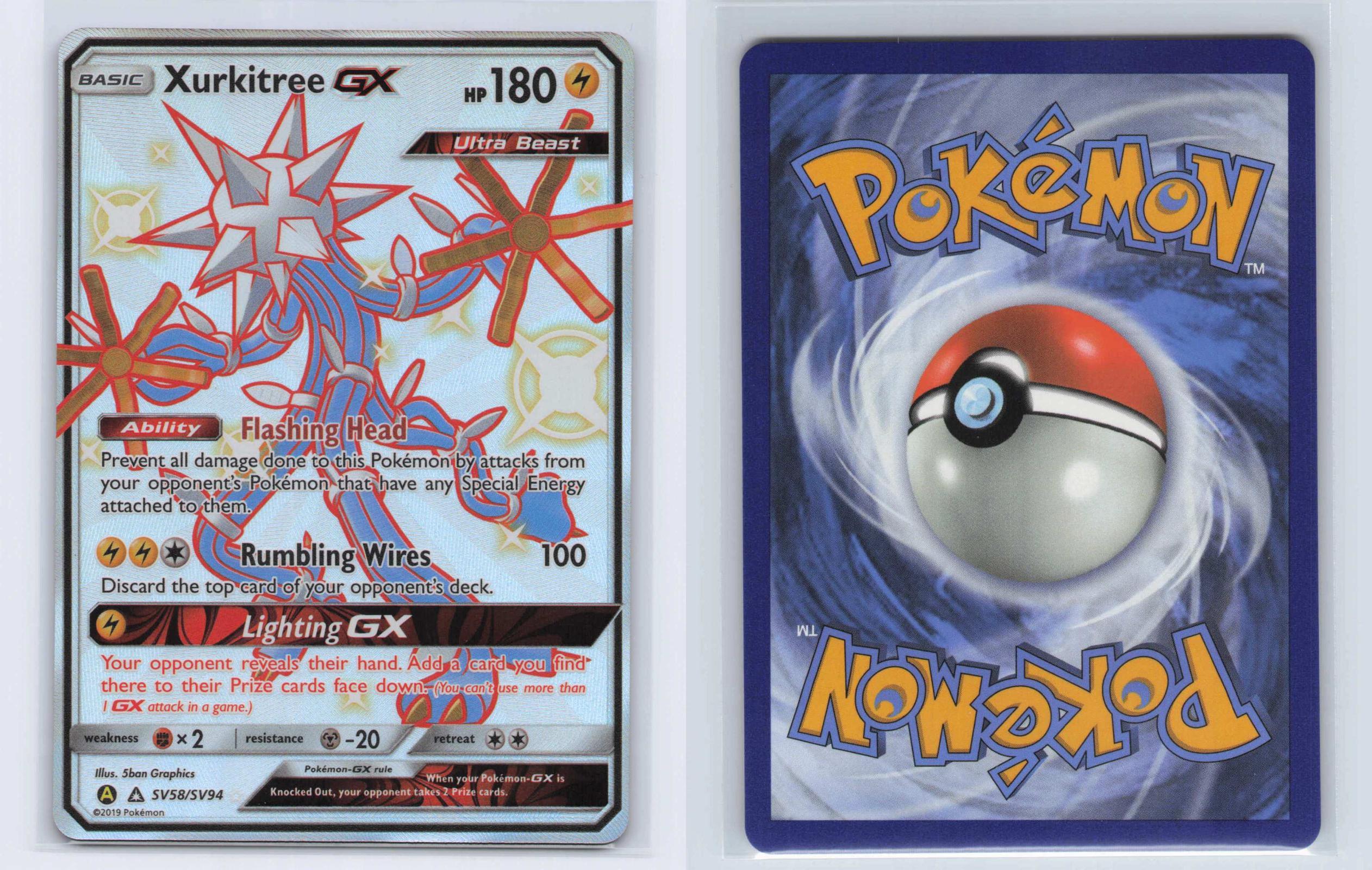 (#SV58/SV94) Xurkitree GX - Holo [Hidden Fates Shiny Vault]
