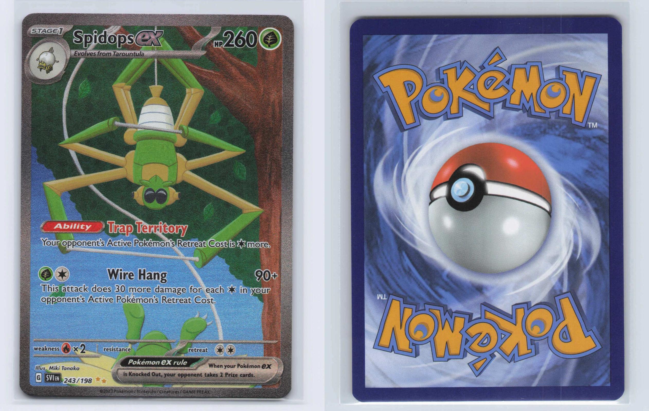 (#243/198) Spidops ex - Holo [Scarlet & Violet]