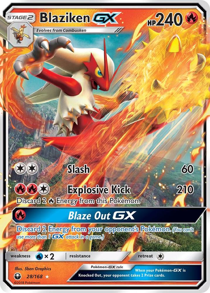(#28/168) Blaziken GX [SM - Celestial Storm]