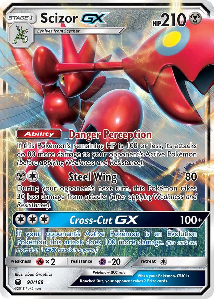 (#90/168) Scizor GX [SM - Celestial Storm]