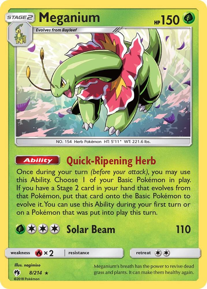 (#8/214) Meganium [SM - Lost Thunder]