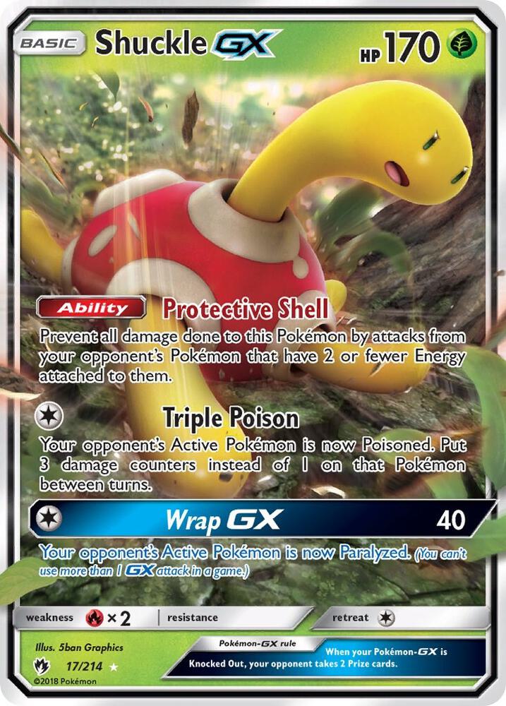 (#17/214) Shuckle GX [SM - Lost Thunder]