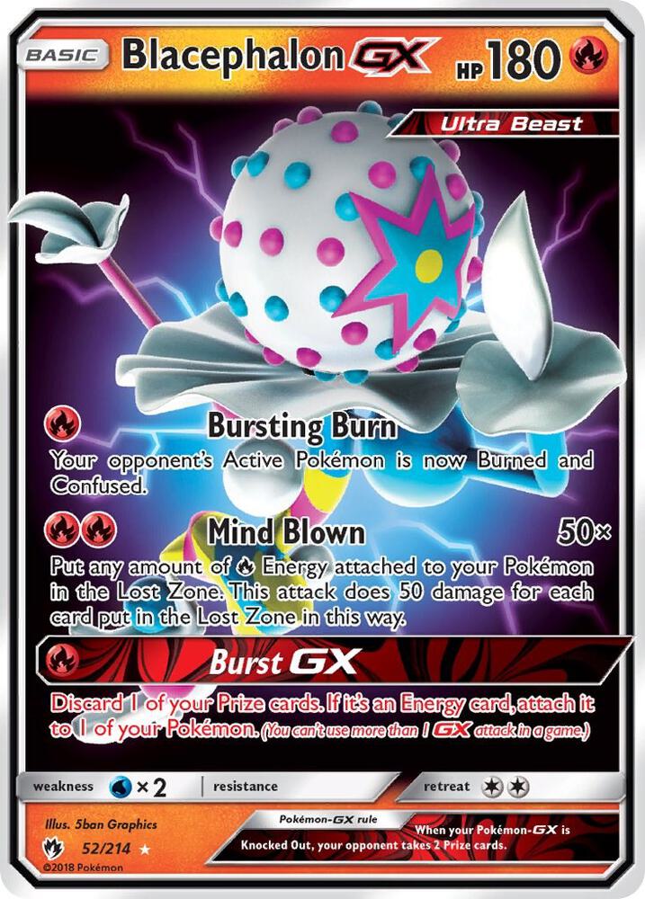 (#52/214) Blacephalon GX [SM - Lost Thunder]