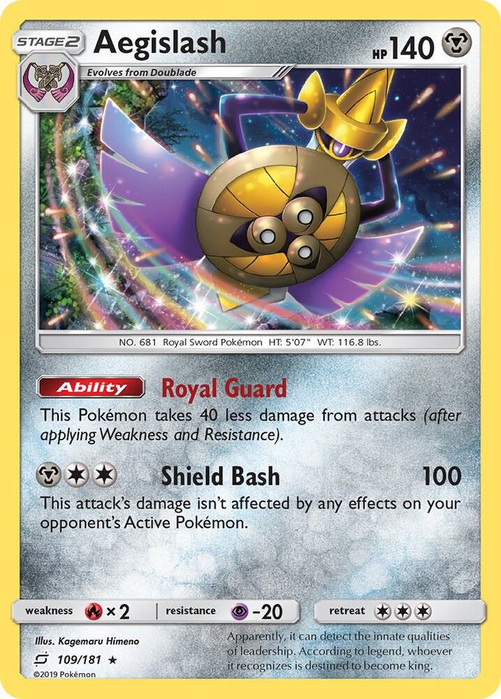 (#109/181) Aegislash [SM - Team Up]