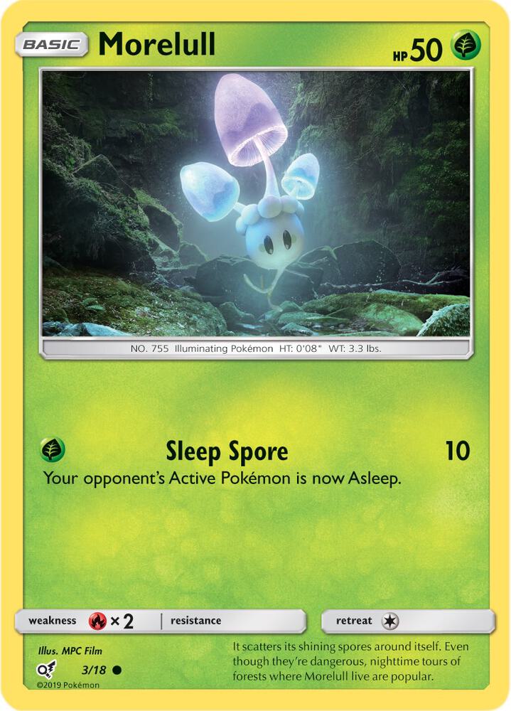 (#3/18) Morelull (Holo Common) [Detective Pikachu]