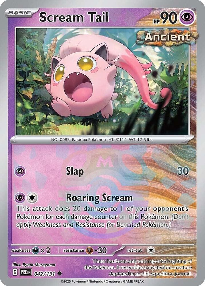 (#042/131) Scream Tail (Master Ball Pattern) - Holo [Prismatic Evolutions]