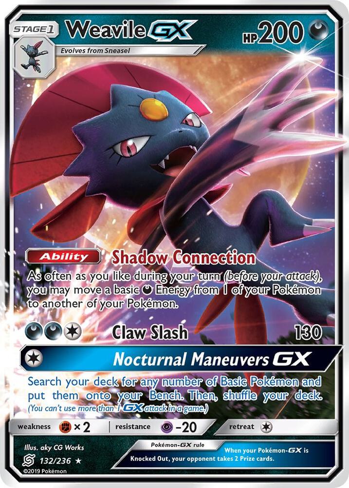 (#132/236) Weavile GX [SM - Unified Minds]