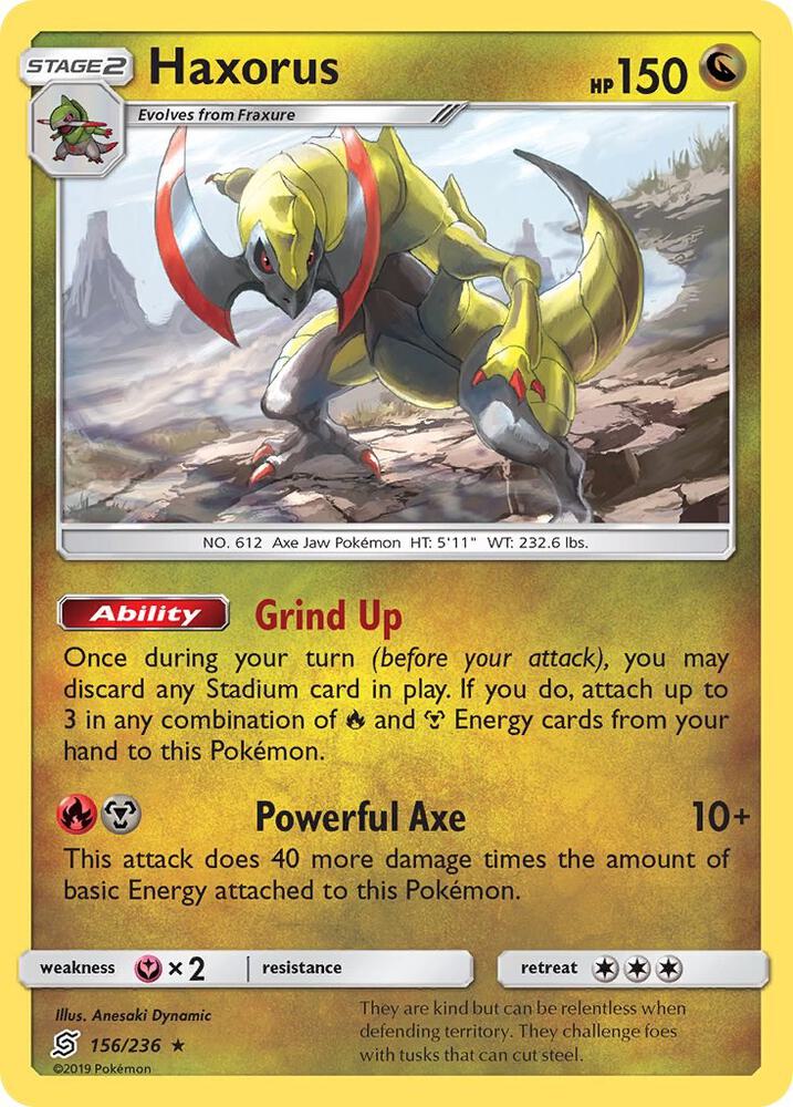 (#156/236) Haxorus [SM - Unified Minds]