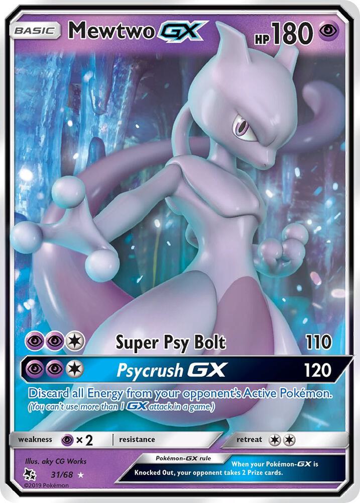 (#31/68) Mewtwo GX [Hidden Fates]