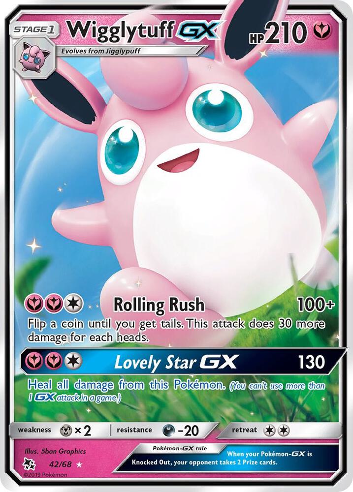 (#42/68) Wigglytuff GX [Hidden Fates]