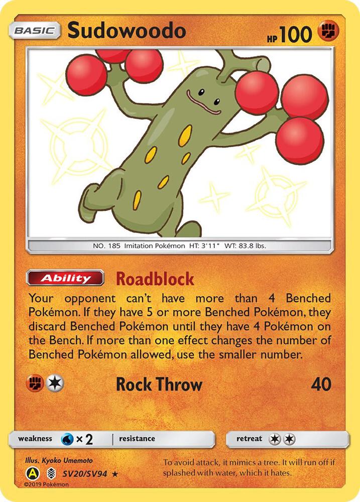(#SV20/SV94) Sudowoodo [Hidden Fates: Shiny Vault]