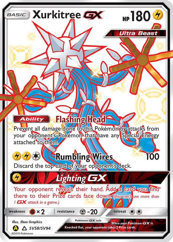 (#SV58/SV94) Xurkitree GX [Hidden Fates: Shiny Vault]