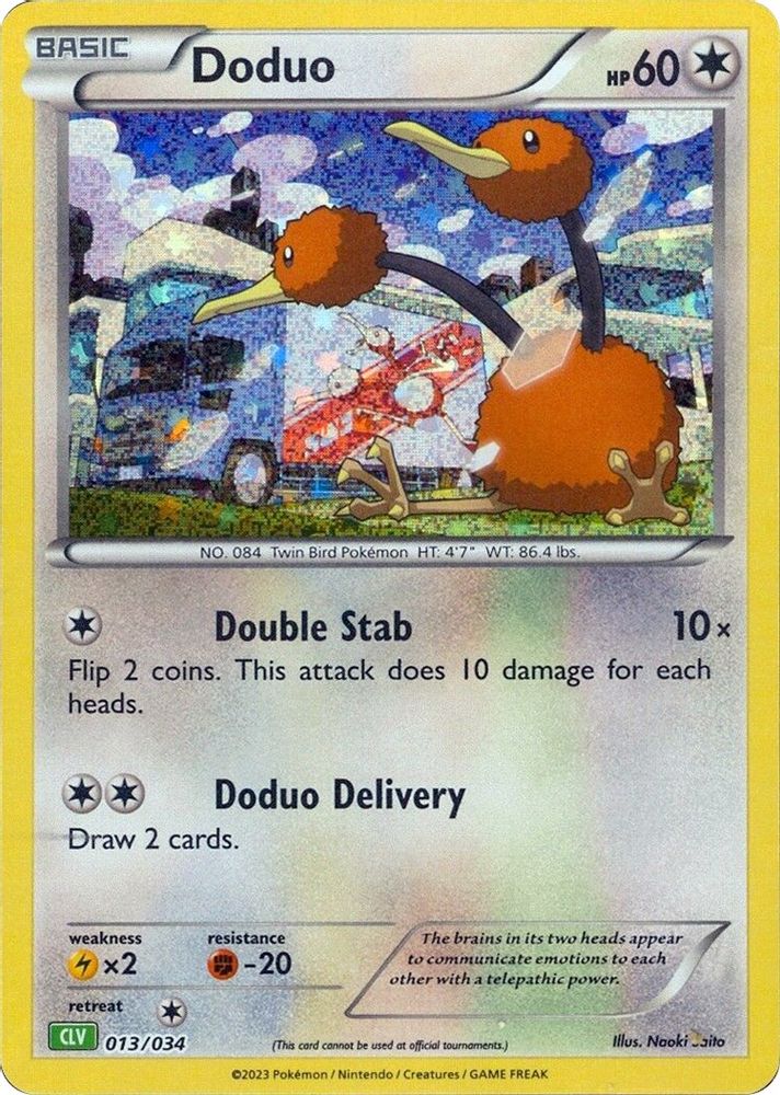 (#013/034) Doduo - Holo [Trading Card Game Classic]