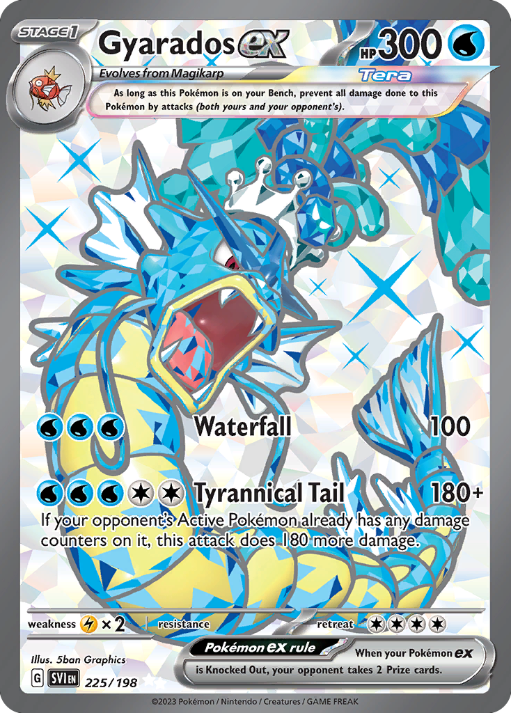 (#225/198) Gyarados ex - Holo [Scarlet & Violet]