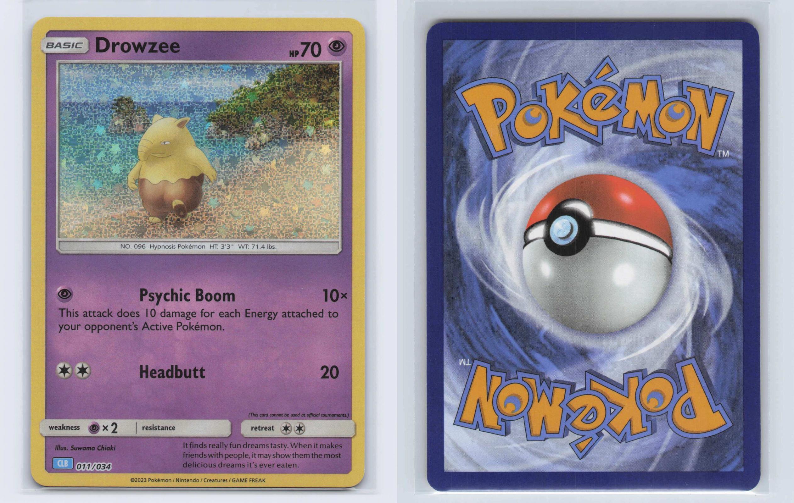 (#011/034) Drowzee - Holo [Trading Card Game Classic]