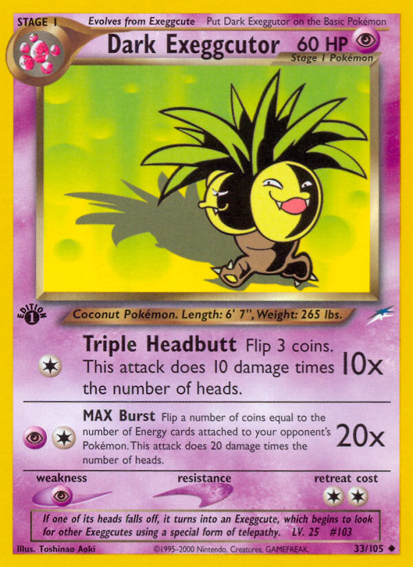 (#33/105) Dark Exeggutor - Unlimited [Neo Destiny]
