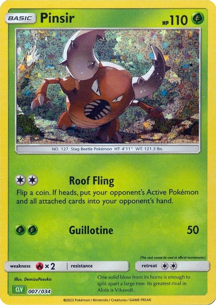 (#007/034) Pinsir - Holo [Trading Card Game Classic]
