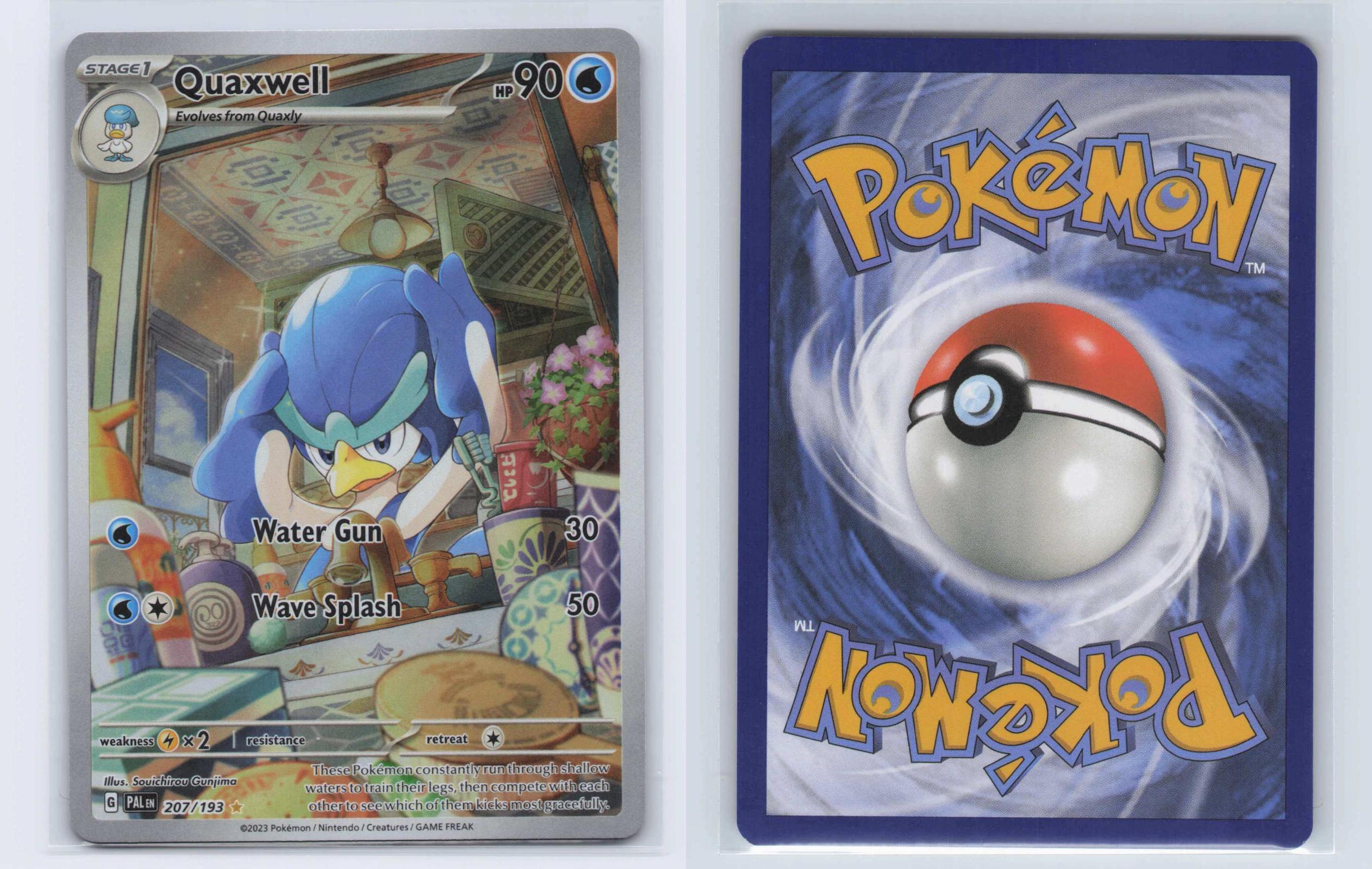 (#207/193) Quaxwell - Holo [Paldea Evolved]