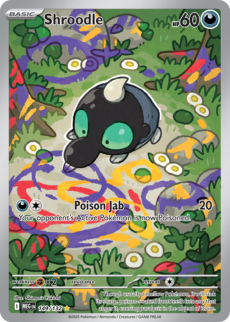 (#149/132) Shroodle - Holo [Mega Evolution]