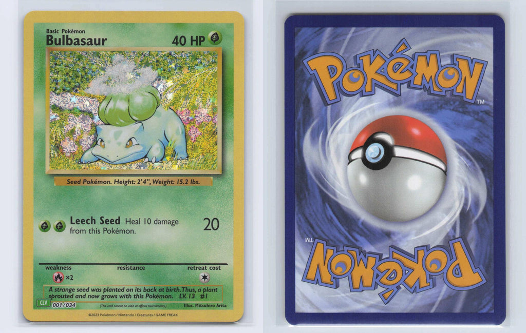 (#001/034) Bulbasaur - Holo [Trading Card Game Classic]