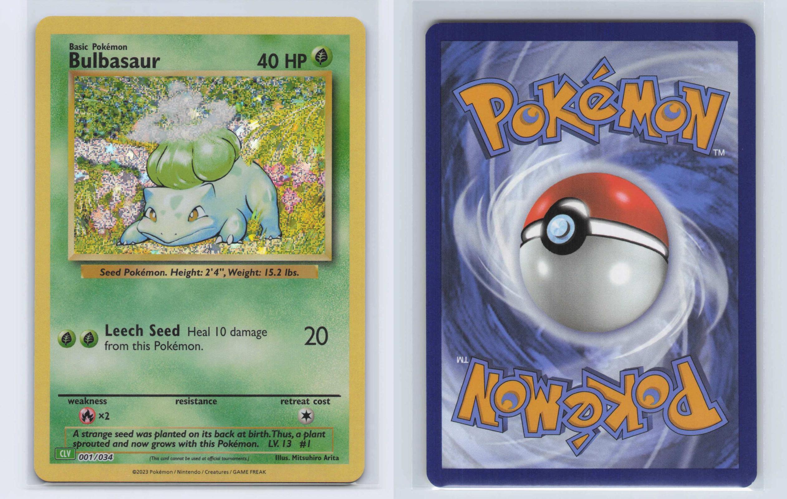 (#001/034) Bulbasaur - Holo [Trading Card Game Classic]