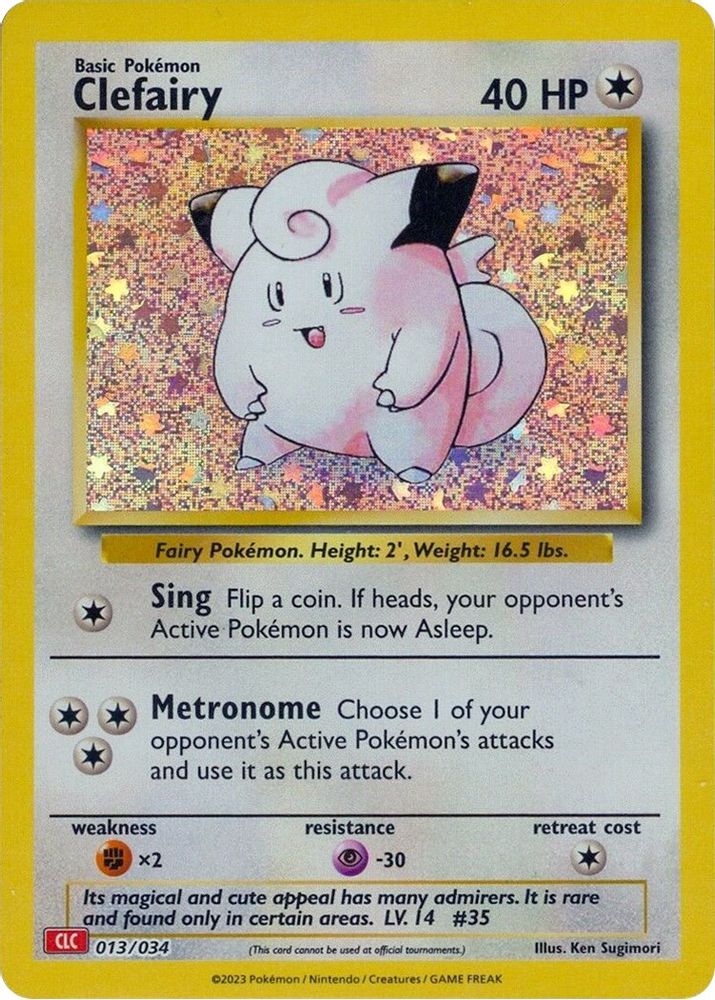 (#013/034) Clefairy - Holo [Trading Card Game Classic]