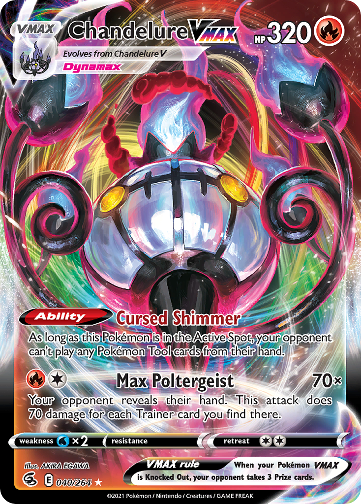 (#040/264) Chandelure VMAX - Holo [Fusion Strike]
