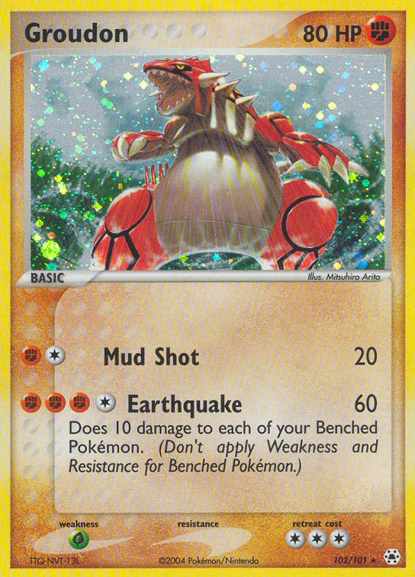 (#102/101) Groudon - Holo [Hidden Legends]