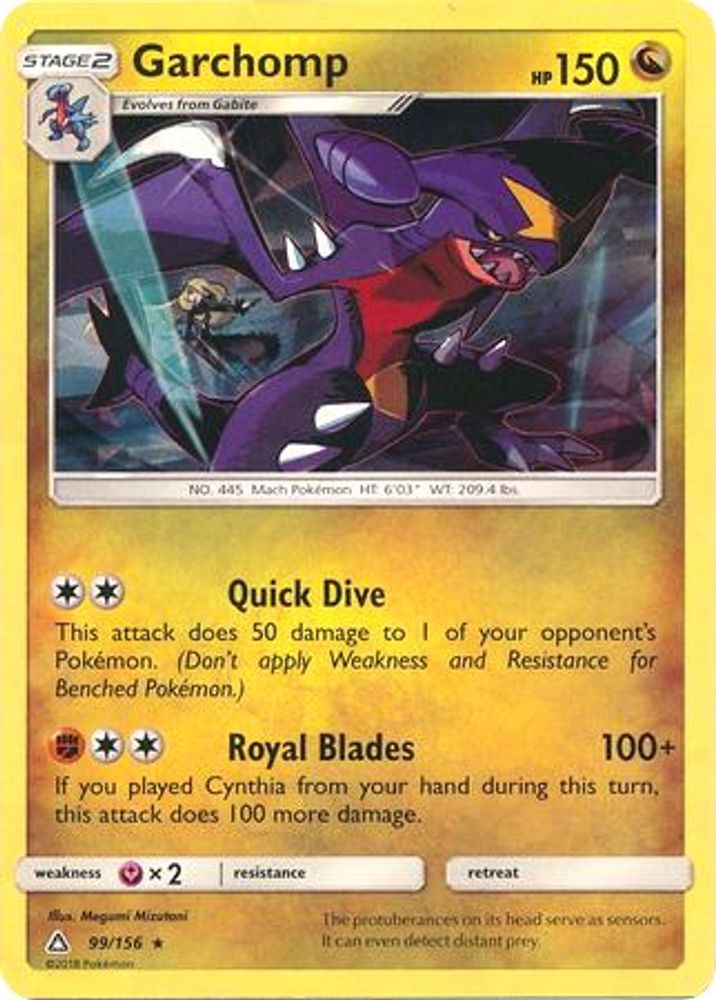 (#99/156) Garchomp (Cracked Ice Holo) - Normal [Deck Exclusives]