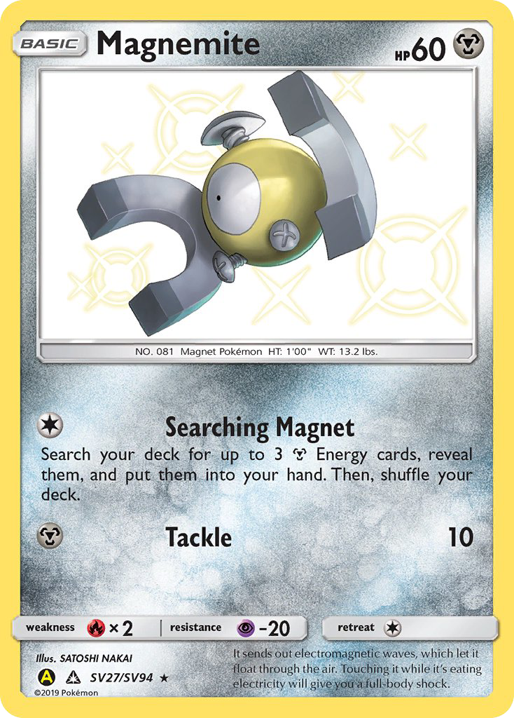 (#SV27/SV94) Magnemite - Holo [Hidden Fates Shiny Vault]