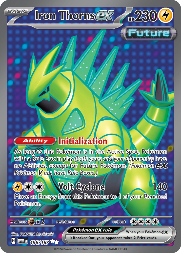 (#196/167) Iron Thorns ex - Holo [Twilight Masquerade]