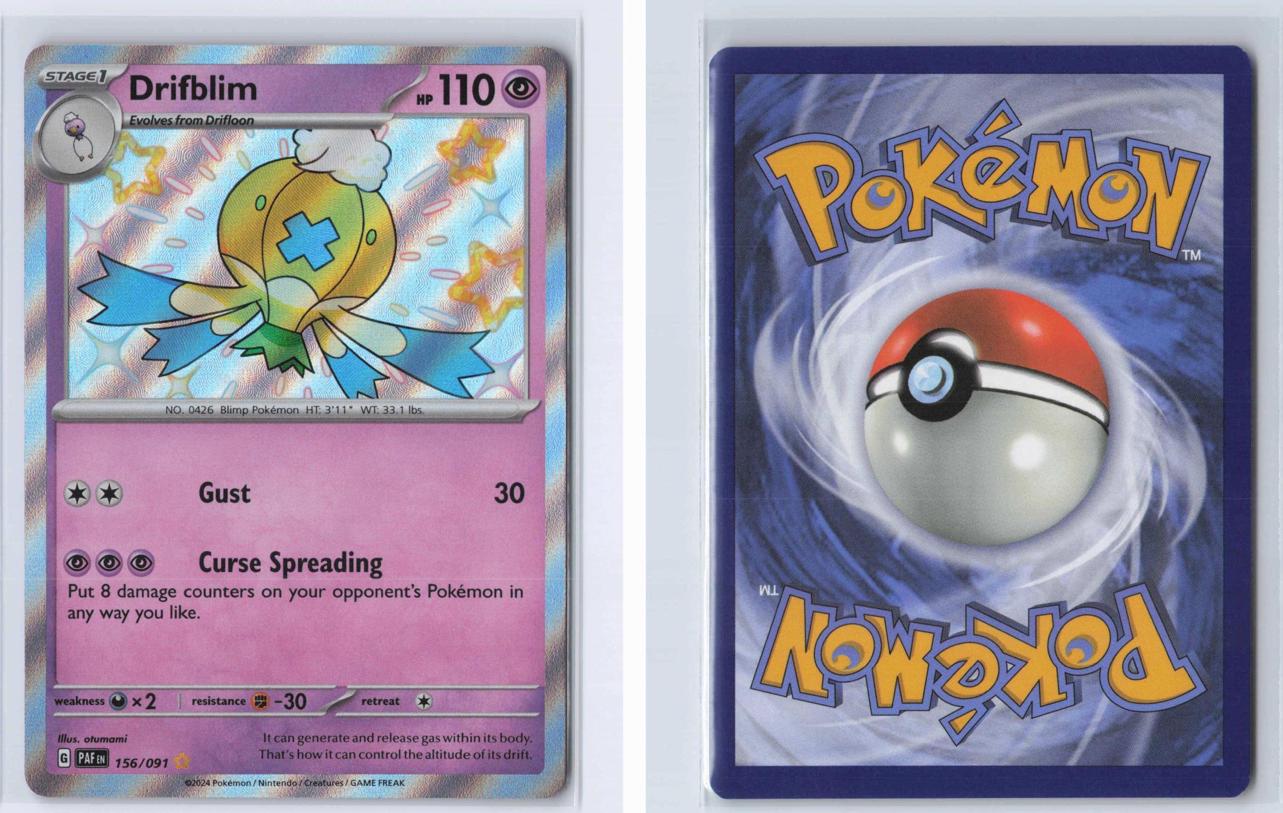 (#156/091) Drifblim - Holo [Paldean Fates]
