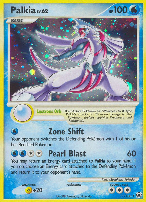 (#11/100) Palkia - Holo [Majestic Dawn]