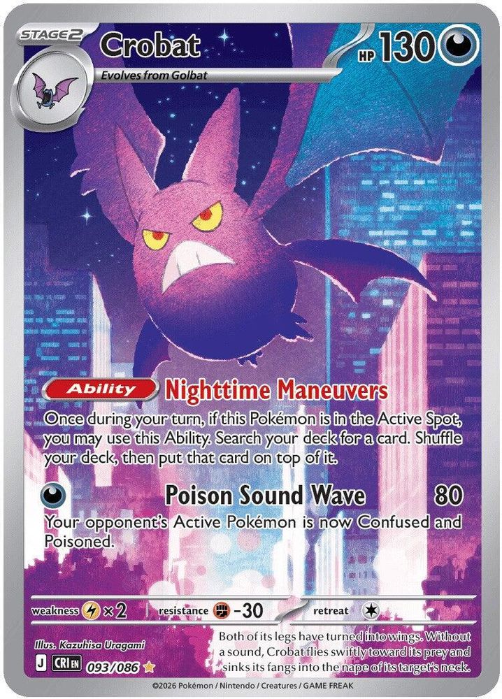 (#093/086) Crobat - Holo [Chaos Rising]