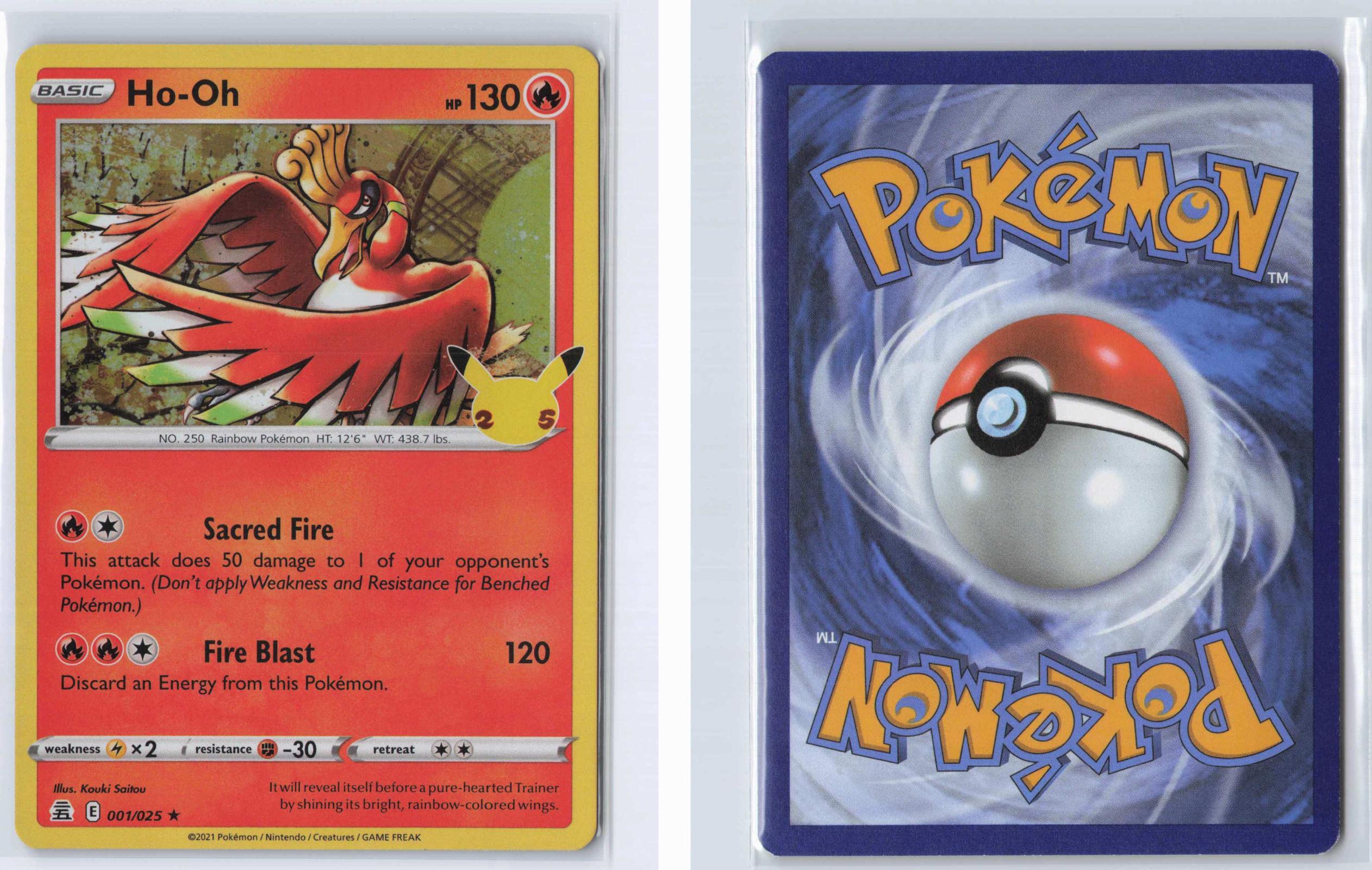 (#001/025) Ho-Oh - Holo [Celebrations]