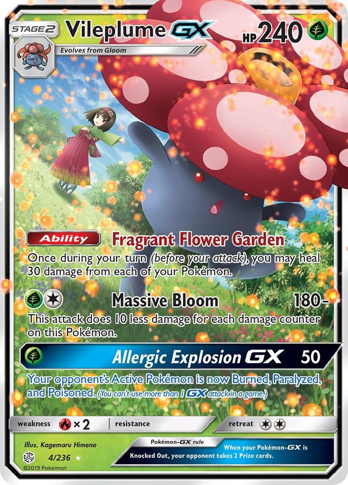 (#4/236) Vileplume GX [SM - Cosmic Eclipse]