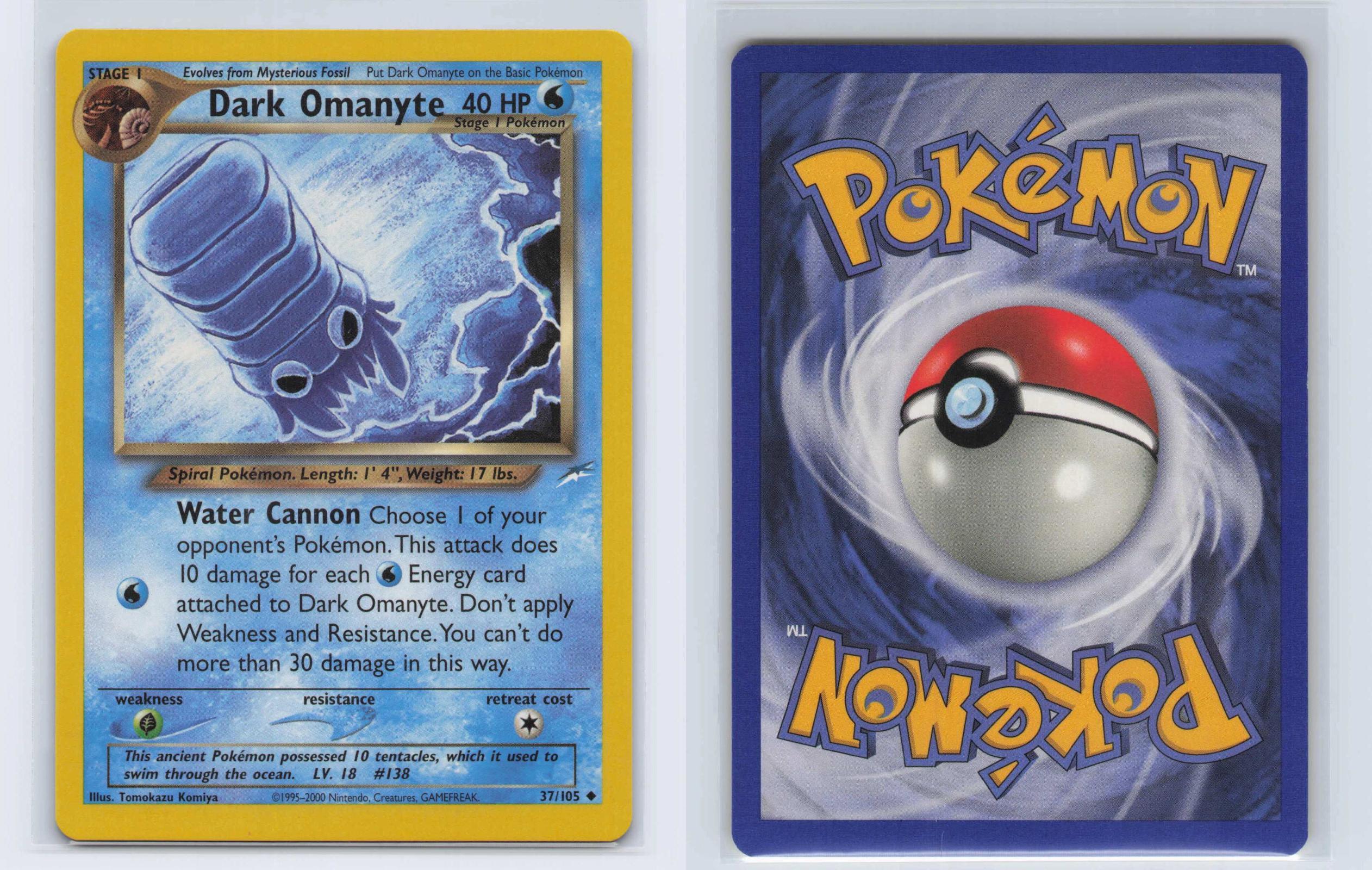 (#37/105) Dark Omanyte - Unlimited [Neo Destiny]