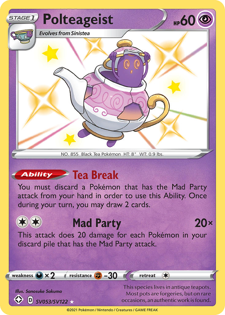 (#SV053/SV122) Polteageist - Holo [Shining Fates Shiny Vault]
