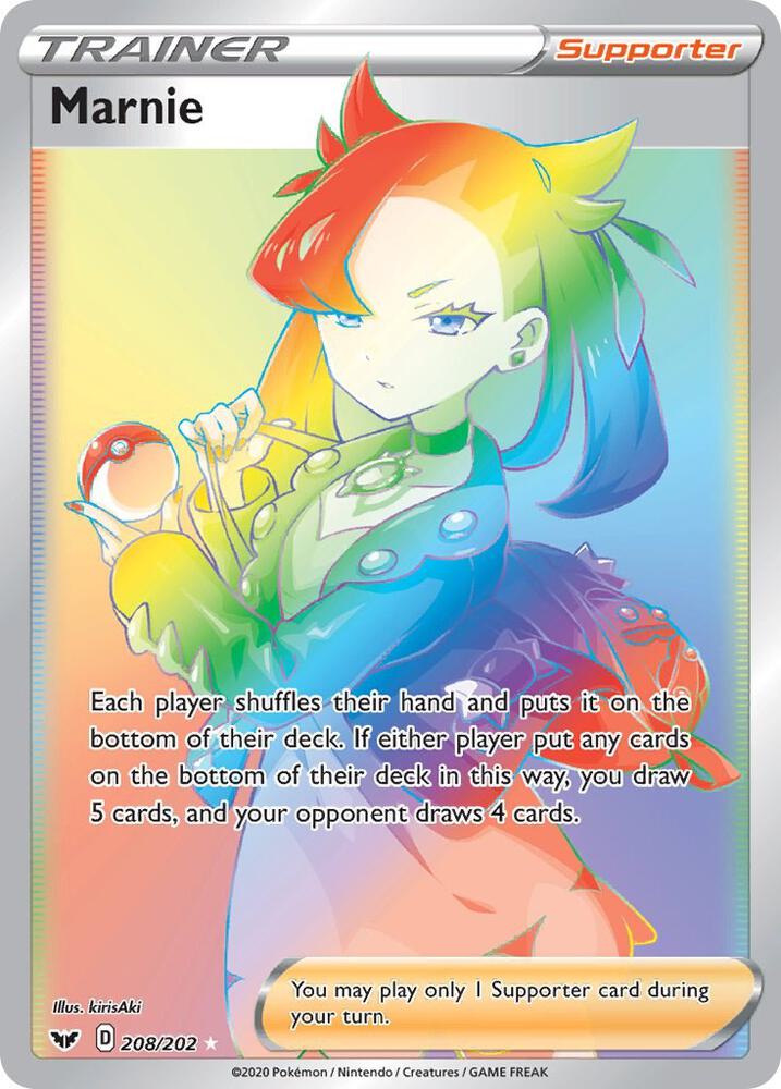 (#208/202) Marnie (Secret) [SWSH01: Sword & Shield Base Set]