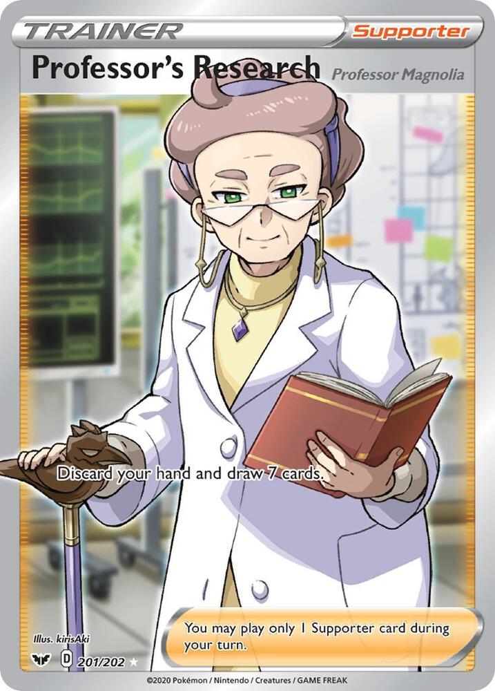 (#201/202) Professor's Research (Full Art) [SWSH01: Sword & Shield Base Set]