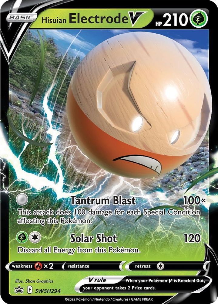(#SWSH294) Hisuian Electrode V - Holo [Sword & Shield Promo]