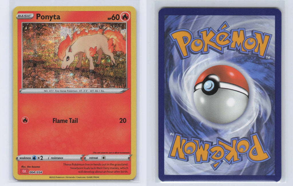 (#004/034) Ponyta - Holo [Trading Card Game Classic]