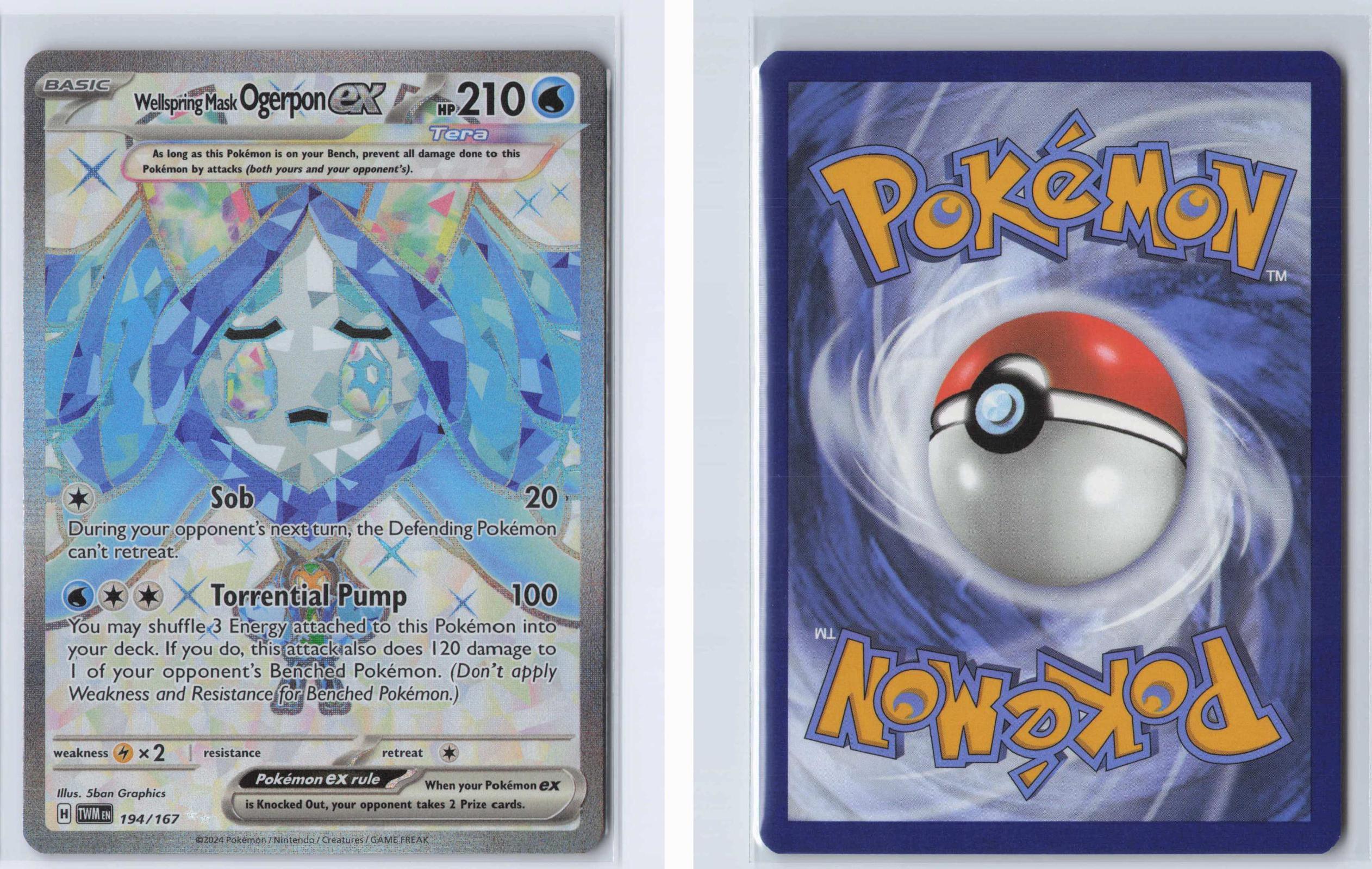 (#194/167) Wellspring Mask Ogerpon ex - Holo [Twilight Masquerade]