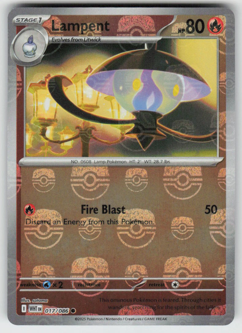(#017/086) Lampent (Master Ball Pattern) [SV: White Flare]