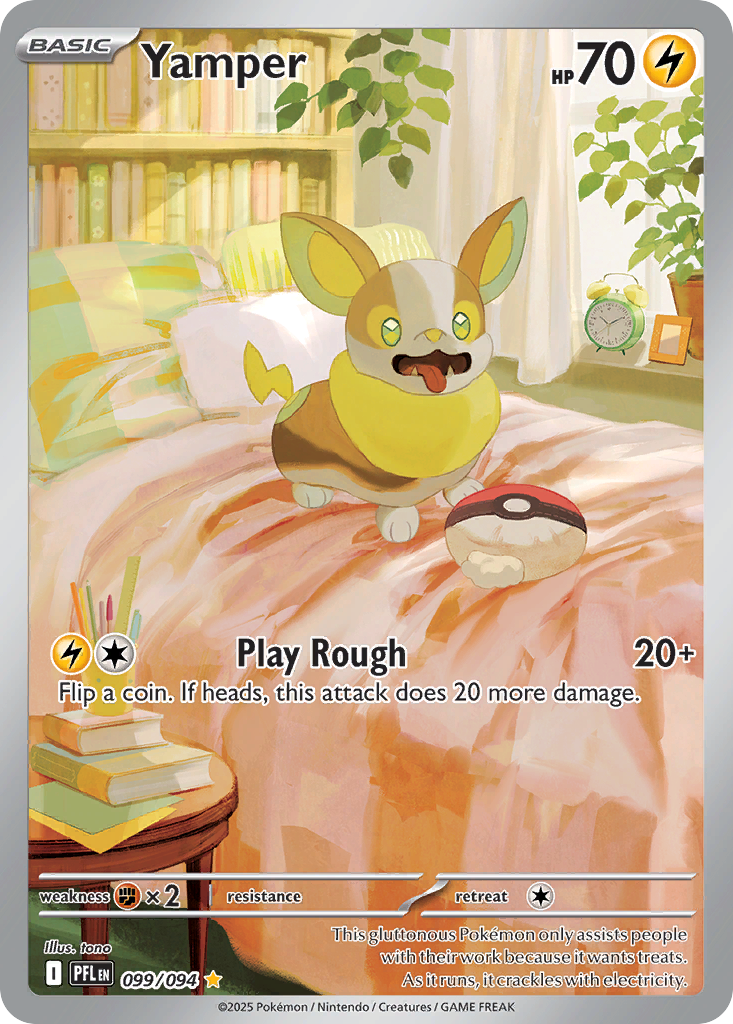 (#099/094) Yamper - Holo [Phantasmal Flames]